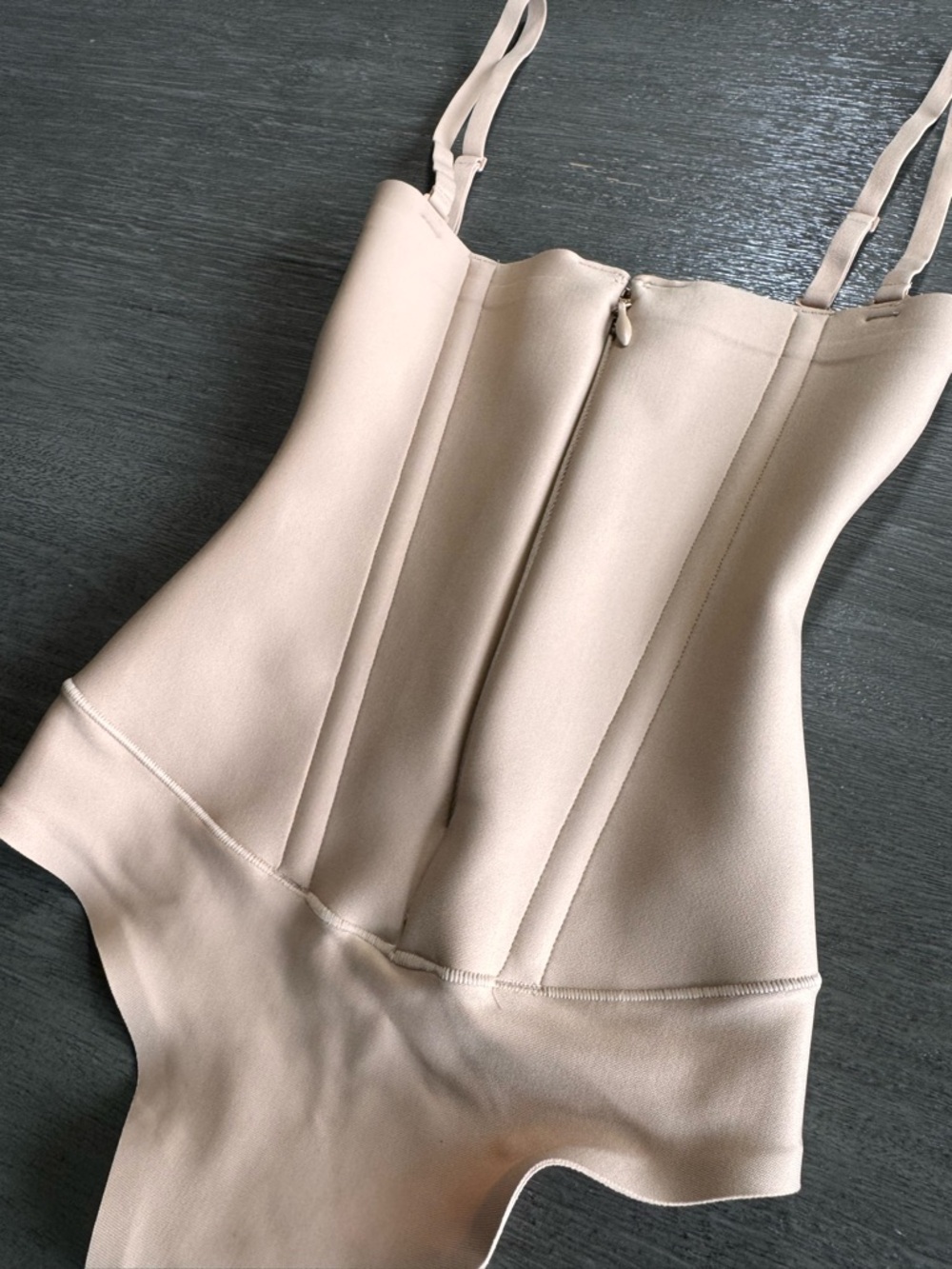 Skims Body Core Sculpt Cincher Waist Trainer Corset Shapewear Clay Nude Beige S